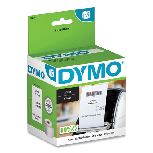 LabelWriter Continuous-Roll Receipt Paper, 2.25" x 300 ft, White-(DYM30270)