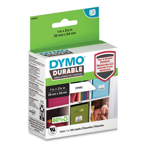LW Durable Multi-Purpose Labels, 1" x 2.12", 160 Labels/Roll-(DYM1976411)