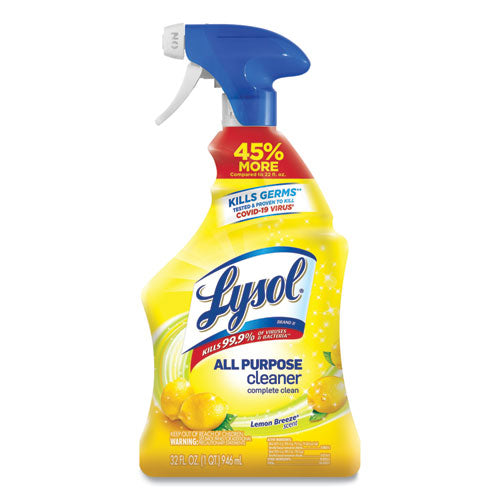 Ready-to-Use All-Purpose Cleaner, Lemon Breeze, 32 oz Spray Bottle, 12/Carton-(RAC75352CT)