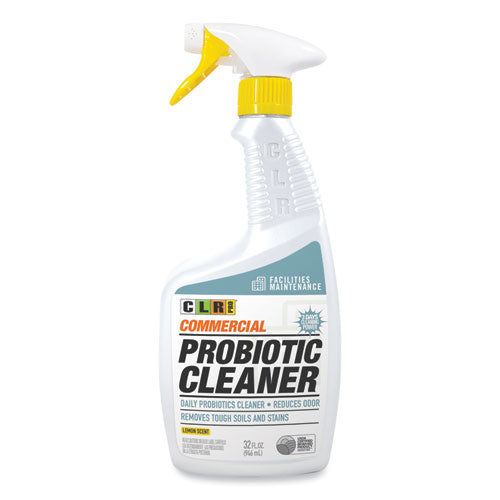 Commercial Probiotic Cleaner, Lemon Scent, 32 oz Spray Bottle, 6/Carton-(JELFMCPC326PRO)