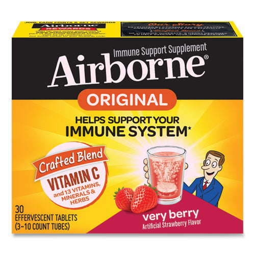 Immune Support Effervescent Tablet, Very Berry, 30 Count-(ABN96379)