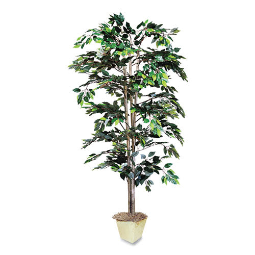 Artificial Ficus Tree, 6 ft Tall-(NUDT7781)