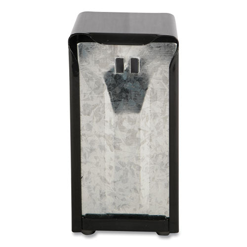 Tabletop Napkin Dispenser, Tall Fold, 3.75 x 4 x 7.5, Capacity: 150, Black-(SJMH900BK)