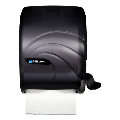 Element Lever Roll Towel Dispenser, Oceans, 12.5 x 8.5 x 12.75, Black Pearl-(SJMT990TBK)