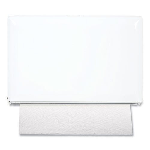 Singlefold Paper Towel Dispenser, 10.75 x 6 x 7.5, White-(SJMT1800WH)