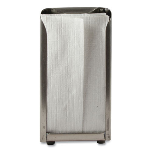 Tabletop Napkin Dispenser, Tall Fold, 3.75 x 4 x 7.5, Capacity: 150, Chrome-(SJMH900X)