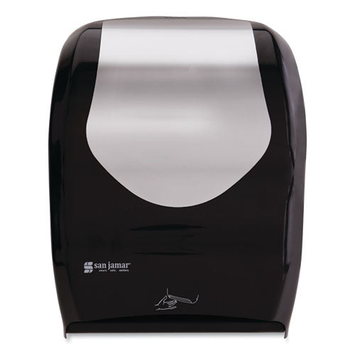 Smart System with iQ Sensor Towel Dispenser, 16.5 x 9.75 x 12, Black/Silver-(SJMT1470BKSS)