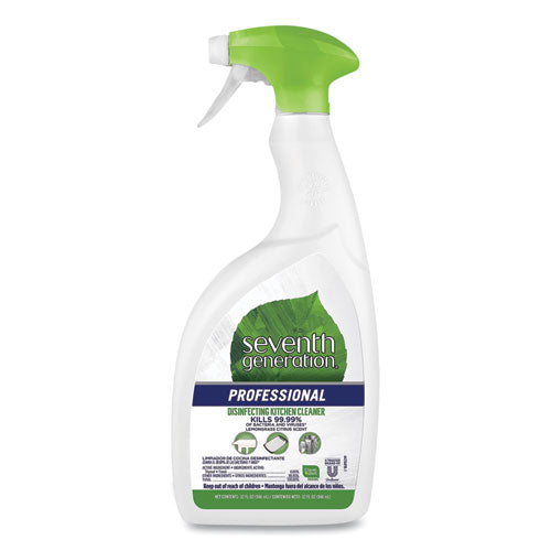 Disinfecting Kitchen Cleaner, Lemongrass Citrus, 32 oz Spray Bottle-(SEV44981EA)