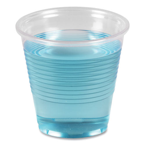 Translucent Plastic Cold Cups, 5 oz, Polypropylene, 100 Cups/Sleeve, 25 Sleeves/Carton-(BWKTRANSCUP5CT)