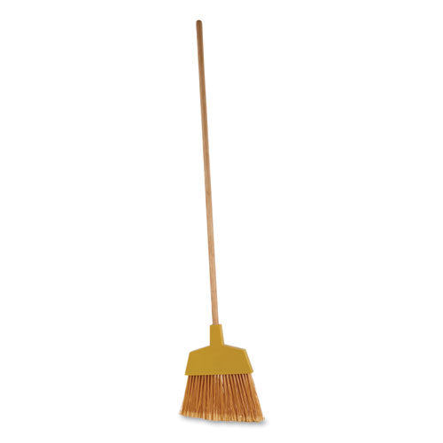 Angler Broom, 53" Handle, Yellow, 12/Carton-(BWK932ACT)