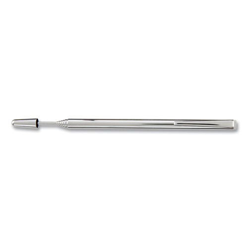 Slimline Pen-Size Pocket Pointer with Clip, Extends to 24.5", Silver-(APO18001)
