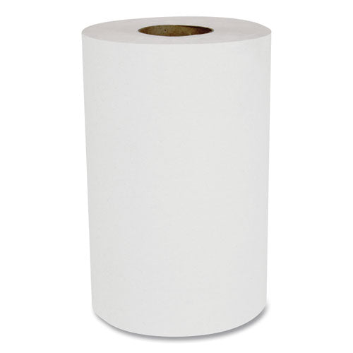 Hardwound Paper Towels, Nonperforated, 1-Ply, 8" x 350 ft, White, 12 Rolls/Carton-(BWK6250)