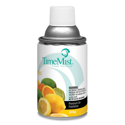 Premium Metered Air Freshener Refill, Citrus, 6.6 oz Aerosol Spray, 12/Carton-(TMS1042781)