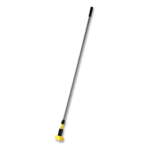 Fiberglass Gripper Mop Handle, 1" dia x 60", Gray/Yellow-(RCPH246GY)