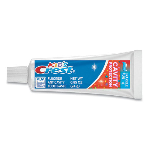 Kids Sparkle Toothpaste, Blue, Bubblegum Flavor, 0.85 oz Tube, 72/Carton-(PGC40159CT)
