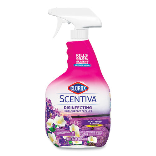 Scentiva Multi Surface Cleaner, Tuscan Lavender and Jasmine, 32oz, Spray Bottle-(CLO31387EA)