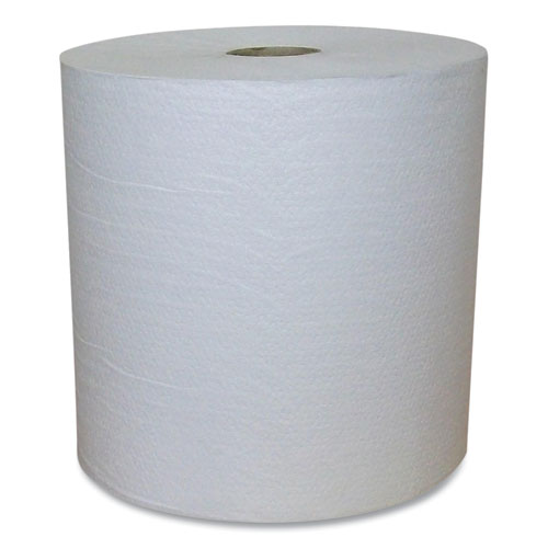 Recycled Hardwound Paper Towels, 1-Ply, 7.88" x 800 ft, 1.8 Core, White, 6 Rolls/Carton-(APAEW80166)