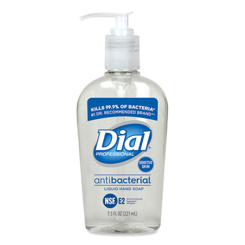 Antibacterial Liquid Hand Soap for Sensitive Skin, Floral, 7.5 oz Pump, 12/Carton-(DIA82834)