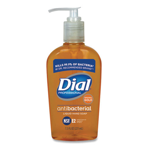 Gold Antibacterial Liquid Hand Soap, Floral, 7.5 oz Pump, 12/Carton-(DIA84014CT)