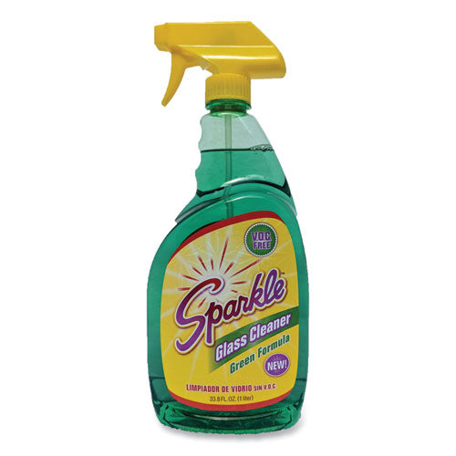 Green Formula Glass Cleaner, 33.8 oz Bottle-(FUN30345)