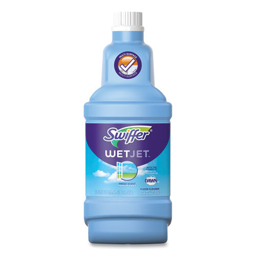 WetJet System Cleaning-Solution Refill, Fresh Scent, 1.25 L Bottle, 4/Carton-(PGC77810)