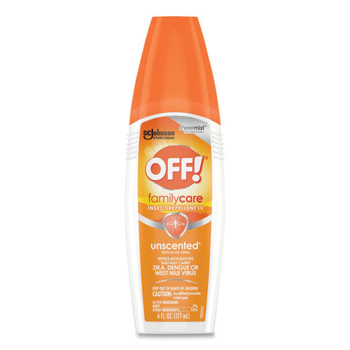 FamilyCare Unscented Spray Insect Repellent, 6 oz Spray Bottle, 12/Carton-(SJN654458)