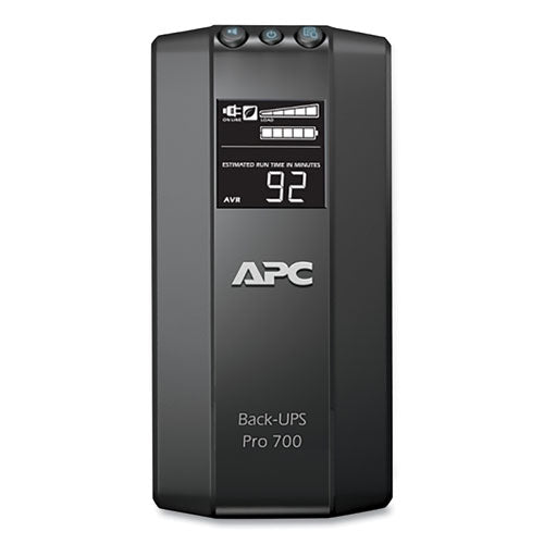 BR700G Back-UPS Pro 700 Battery Backup System, 6 Outlets, 700 VA, 355 J-(APWBR700G)