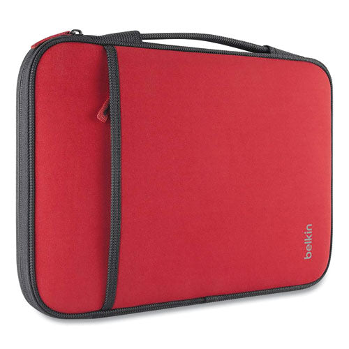 Laptop Sleeve, Fits Devices Up to 11", Neoprene, 12 x 8, Red-(BLKB2B081C02)