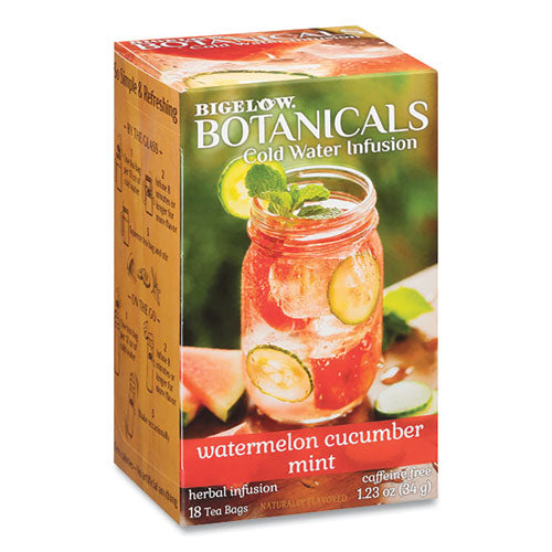 Botanicals Watermelon Cucumber Mint Cold Water Herbal Infusion, 0.7 oz Tea Bag, 18/Box-(BTC39004)