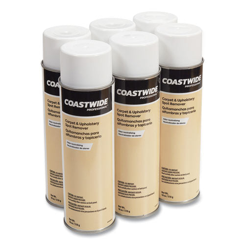 Carpet and Upholstery Spot Remover, Fresh Linen Scent, 18 oz Aerosol Spray, 6/Carton-(CWZ58510A50878)