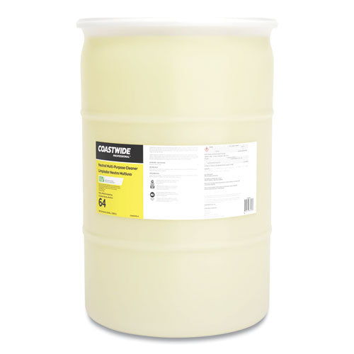 Neutral Multi-Purpose Cleaner 64 Eco-ID Concentrate, Citrus Scent, 55 gal Drum-(CWZSEB640055BCC)