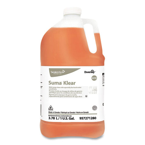 Suma Klear A10 Rinse Aid, 1 gal Bottle, 4/Carton-(DVS57271280)