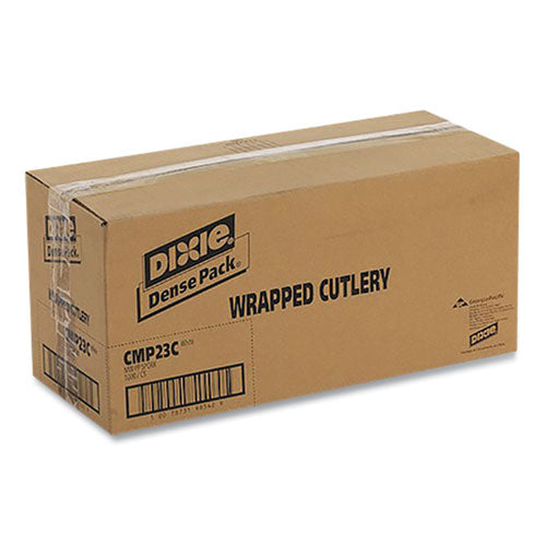 Individually Wrapped Mediumweight Polystyrene Cutlery, Spork, White, 1,000/Carton-(DXECMP23C)