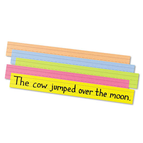 Sentence Strips, 24 x 3, Assorted Bright Colors, 100/Pack-(PAC1733)