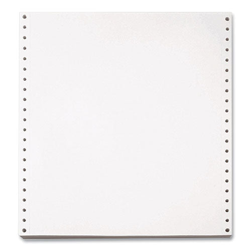 Blank Continuous Paper, 1-Part, 20 lb Bond Weight, 9.5 x 5.5, White, 5,400/Carton-(WLL955027)