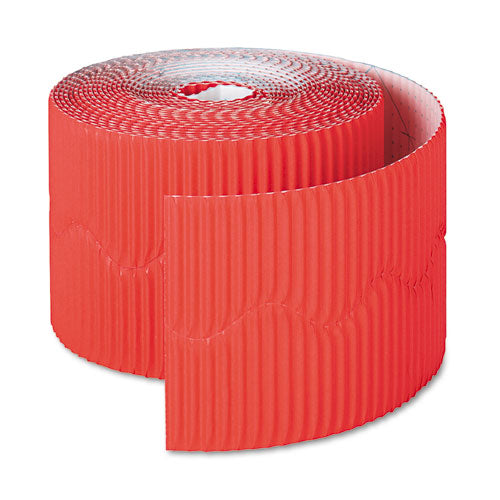 Bordette Decorative Border, 2.25" x 50 ft Roll, Flame Red-(PAC37036)