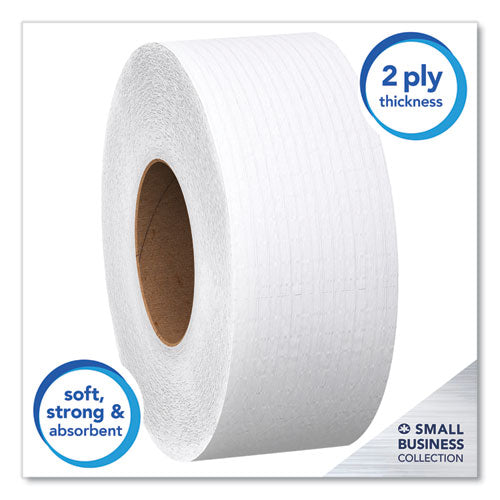 Essential JRT Jumbo Roll Bathroom Tissue, Septic Safe, 2-Ply, White, 3.55" x 1,000 ft, 4 Rolls/Carton-(KCC03148)