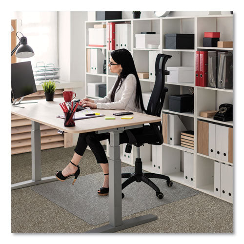 Cleartex Ultimat Polycarbonate Chair Mat for Low/Medium Pile Carpet, 35 x 47, Clear-(FLREC118923ER)