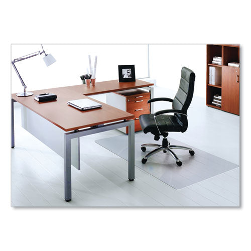 Cleartex Ultimat Polycarbonate Chair Mat for Hard Floors, 48 x 53, Clear-(FLRER1213419ER)