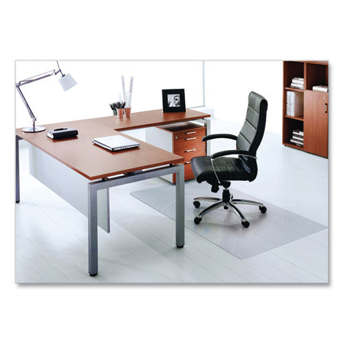 Cleartex Ultimat Polycarbonate Chair Mat for Hard Floors, 48 x 60, Clear-(FLRER1215219ER)