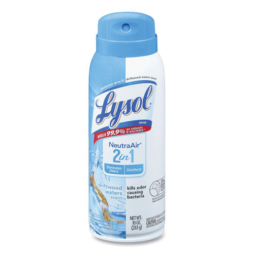 2 in 1 Disinfectant Spray III, Driftwood, 10 oz Aerosol Spray, 6/Carton-(RAC98287CT)