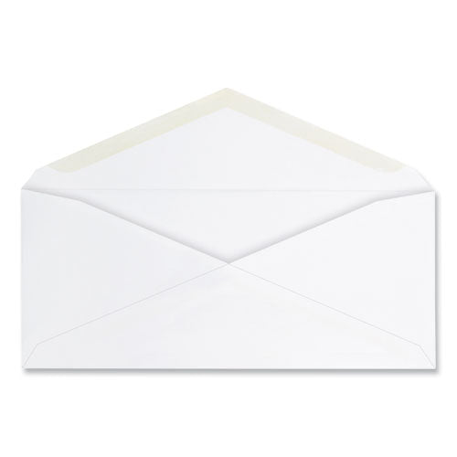 Open-Side Business Envelope, #10, Commercial Flap, Gummed Closure, 4.25 x 9.63, White, 125/Box-(UNV36329)