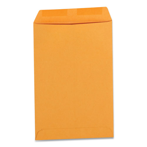 Self-Stick Open End Catalog Envelope, #1, Square Flap, Self-Adhesive Closure, 6 x 9, Brown Kraft, 100/Box-(UNV42200)