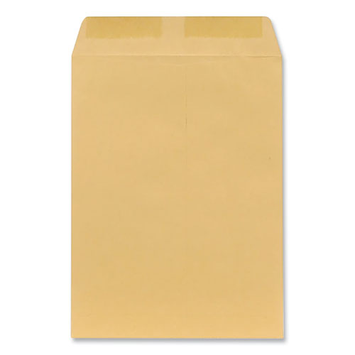 Catalog Envelope, 28 lb Bond Weight Kraft, #10 1/2, Square Flap, Gummed Closure, 9 x 12, Brown Kraft, 100/Box-(UNV44102)