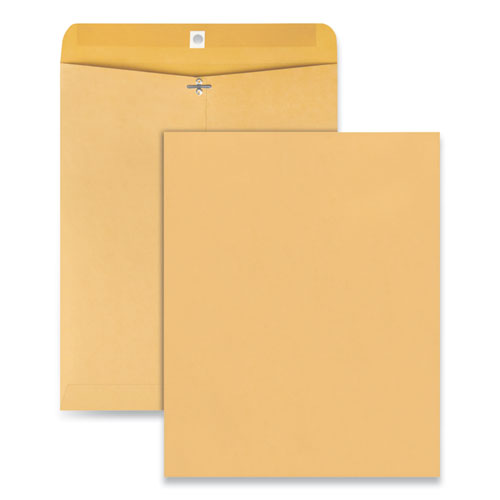 Kraft Clasp Envelope, #105, Square Flap, Clasp/Gummed Closure, 11.5 x 14.5, Brown Kraft, 100/Pack-(UNV35263)