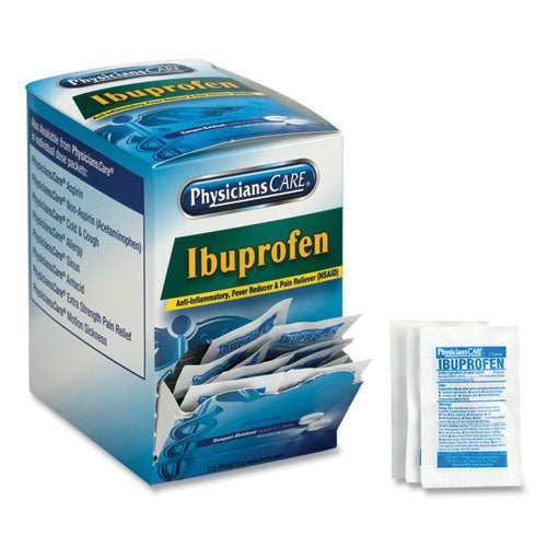 Ibuprofen Pain Reliever, Two-Pack, 125 Packs/Box-(ACM90109)