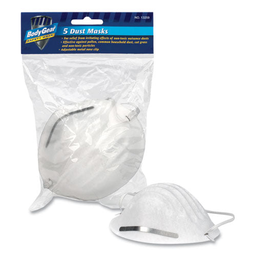 BodyGear Dust Mask, 5/Pack-(FAO13259)