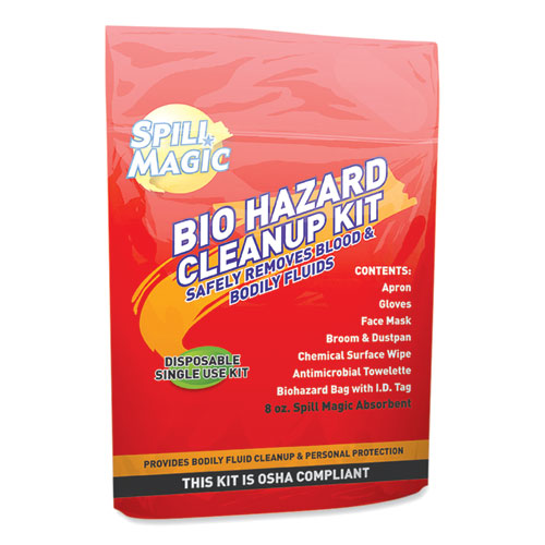 Biohazard Spill CleanUp, 0.75 x 6 x 9-(FAOSMBIOHAZARD)