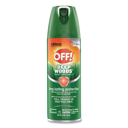 Deep Woods Insect Repellent, 6 oz Aerosol Spray, 12/Carton-(SJN333242)