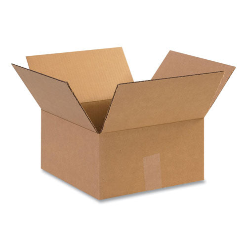 Fixed-Depth Shipping Boxes, Regular Slotted Container (RSC), 12" x 12" x 6", Brown Kraft, 25/Bundle-(CWZ121206)